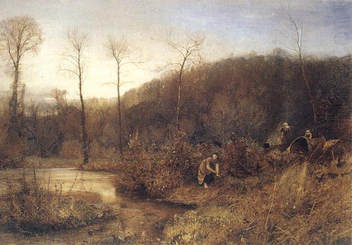 A Gypasy Encampment, John William North,ARA